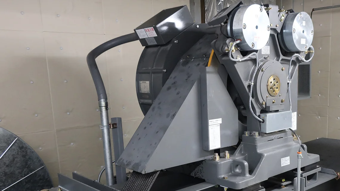The traction machinery of an elevator system
