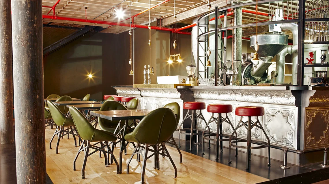 A finished commercial interior fit-out