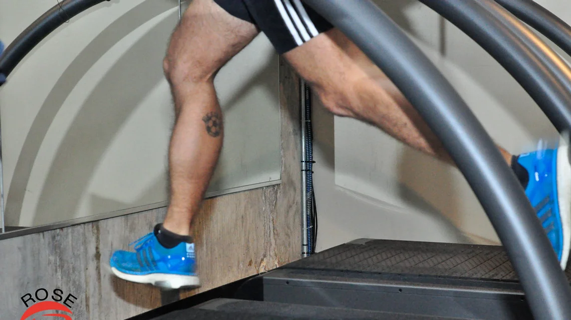 A rehabilitation treadmill in a physiotherapy centre