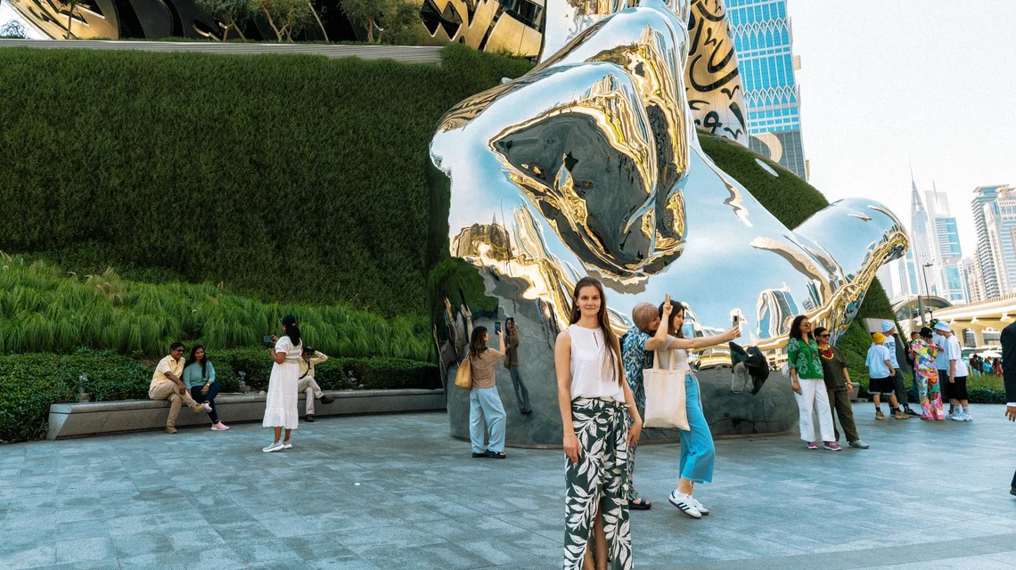 Tourists at the Museum of the Future, part of the inbound market a Dubai tourism agency sells